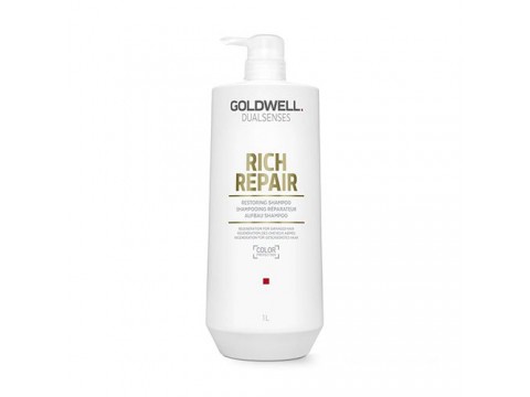 GOLDWELL Šampūnas Pažeistiems Plaukams Goldwell Rich Repair Restoring Shampoo 1000ml GOLDWELL Šampūnas Pažeistiems Plaukams Goldwell Rich Repair Restoring Shampoo 1000ml